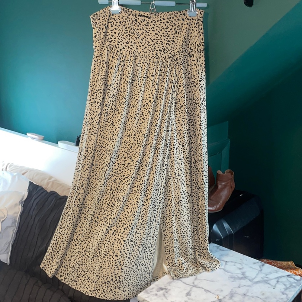 Print maxi skirt
